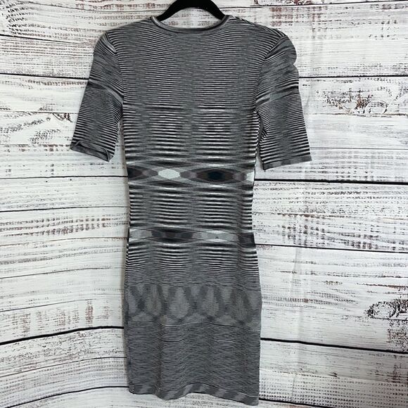 Minnie rose Dress womens size Xs space dye knit bodycon Gray - Picture 6 of 9